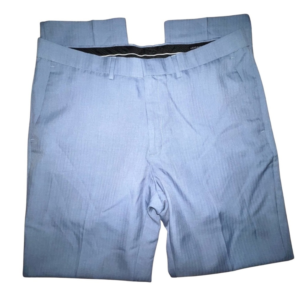 Louis Raphael Slim Fit Pants 36x32 Blue Lightweight Stylish Men’s Trousers